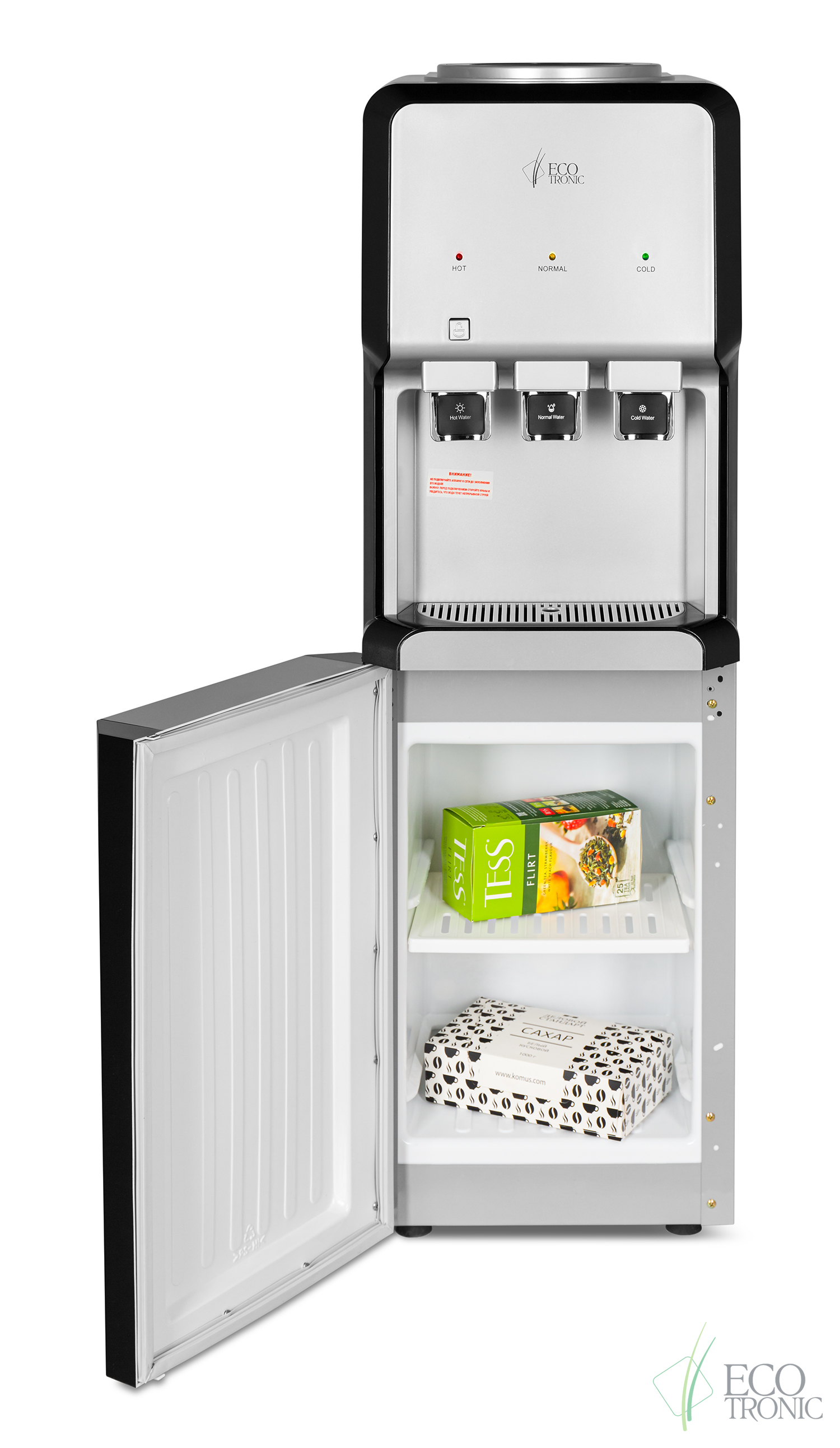 Кулер Ecotronic V33-LCE silver-black