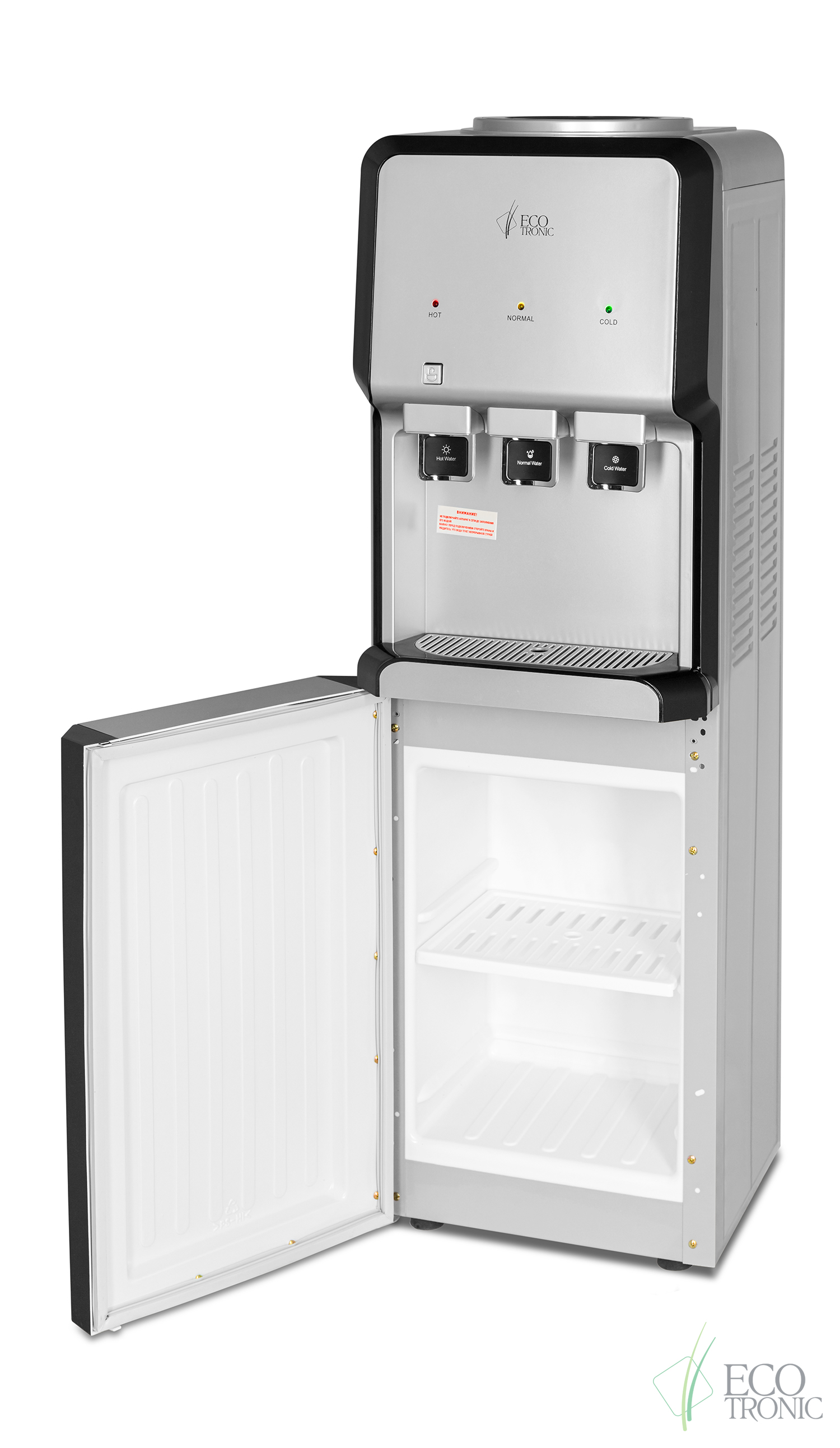 Кулер Ecotronic V33-LCE silver-black