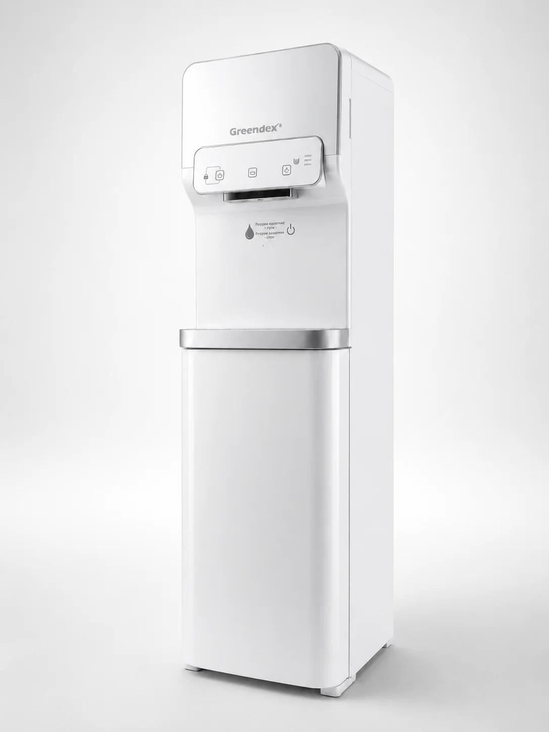 Кулер для воды Greendex White Silver Pro