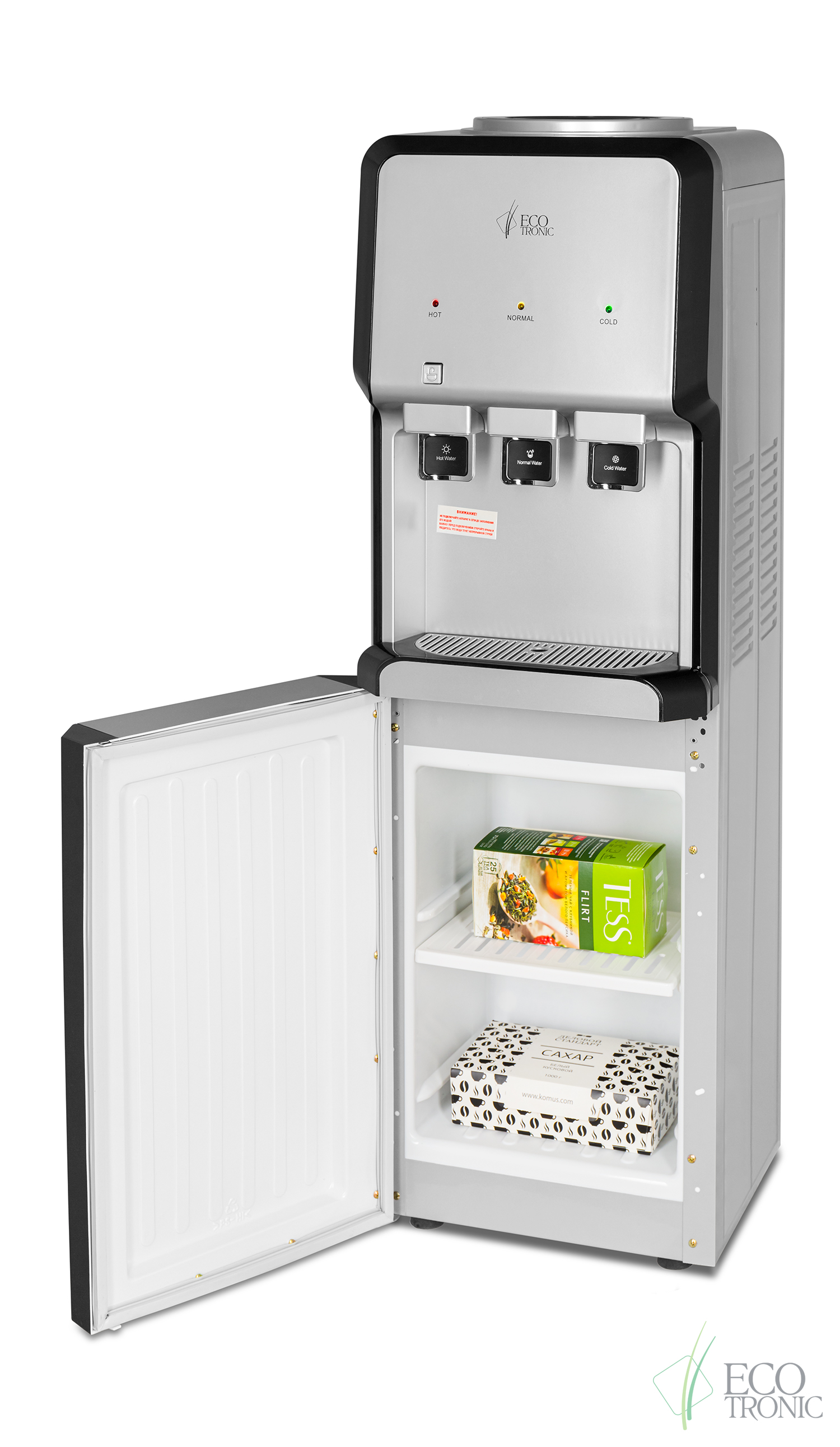 Кулер Ecotronic V33-LCE silver-black