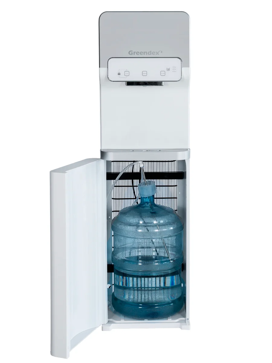 Кулер для воды Greendex White Silver Pro