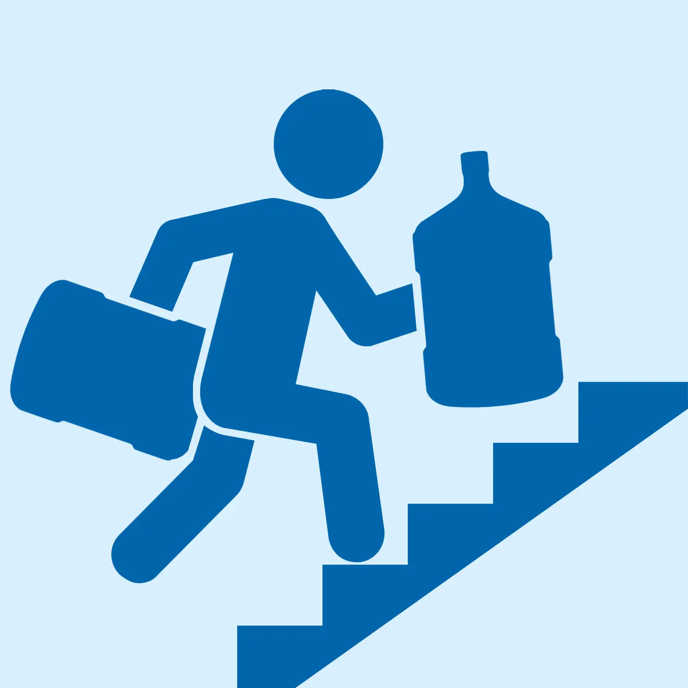 Подъем бутылей с&nbsp;водой при отсутствии лифта