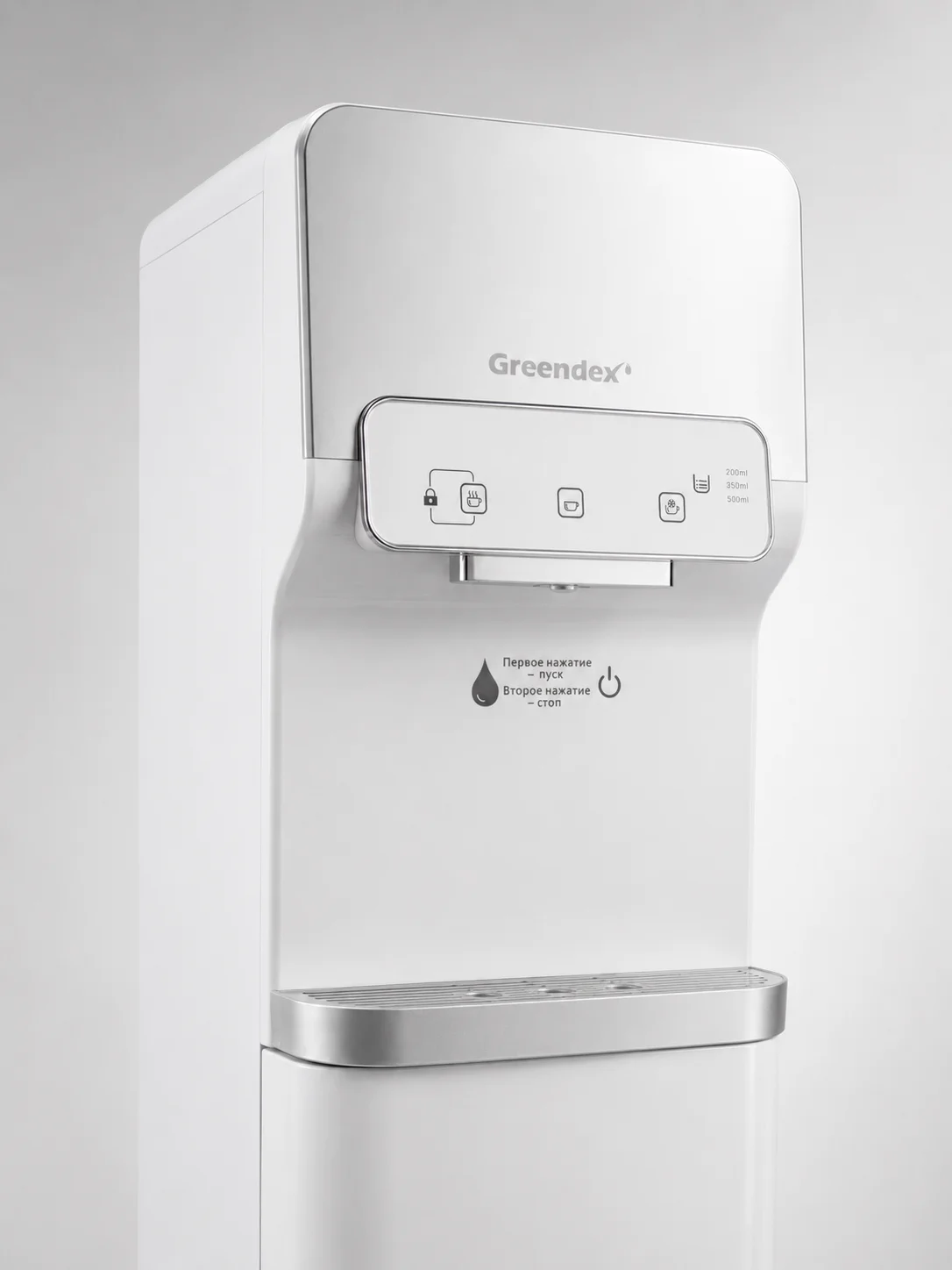 Кулер для воды Greendex White Silver Pro