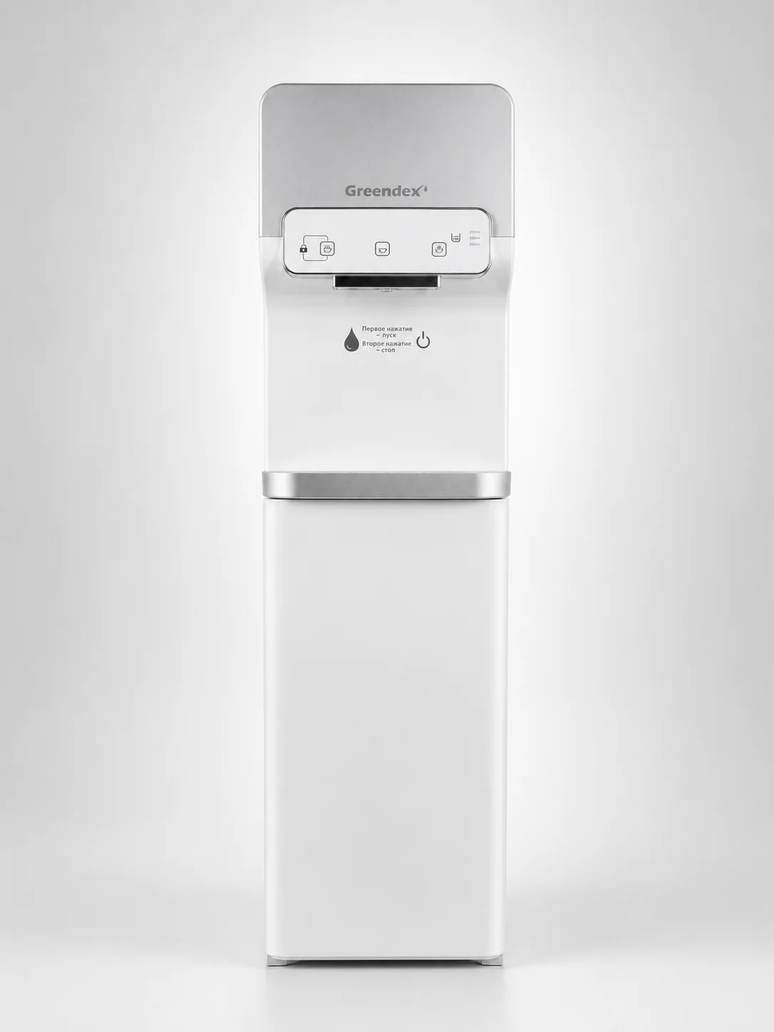 Кулер для воды Greendex White Silver Pro